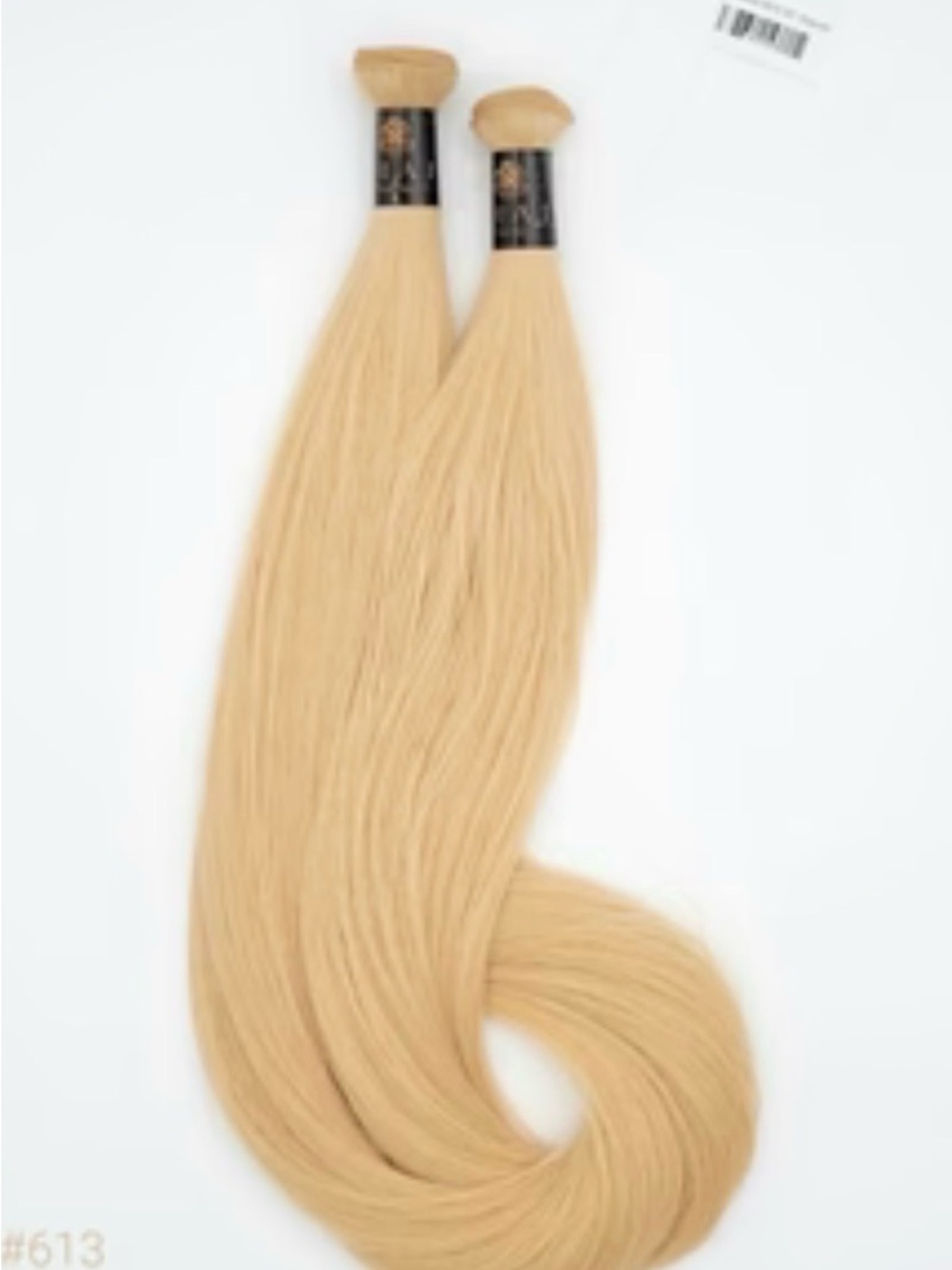 Blonde #613 Women’s Hair Extensions - Natural Straight Weft 3 pack 18 inch long